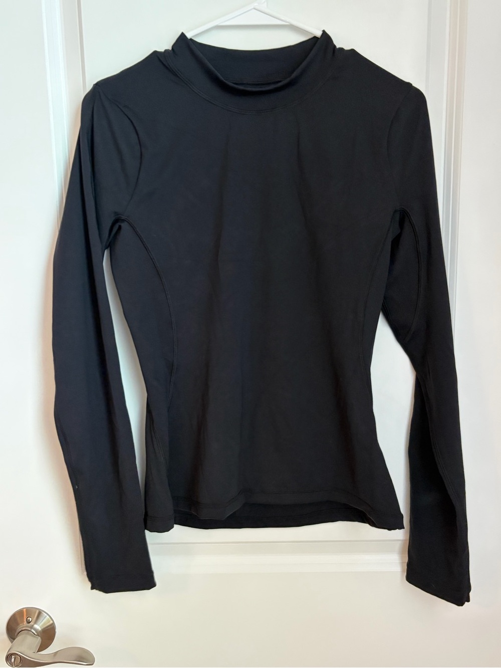 NWOT ZYIA Black Long-Sleeve Mock Neck Top
